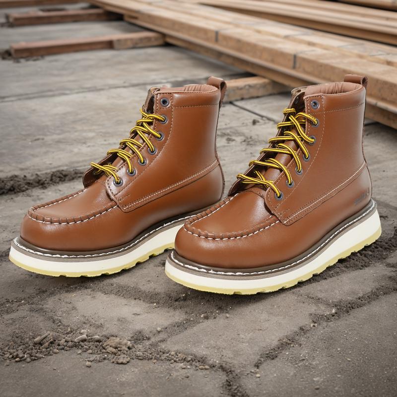Men's 6" Work Boots – Slip Resistant & Durable