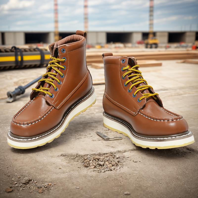 Men's 6" Work Boots – Slip Resistant & Durable