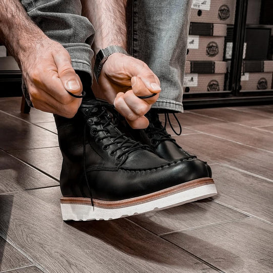Diplomat Moc Toe Leather Boot