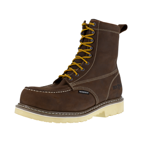 Men's Brown 8 Waterproof Work Boot