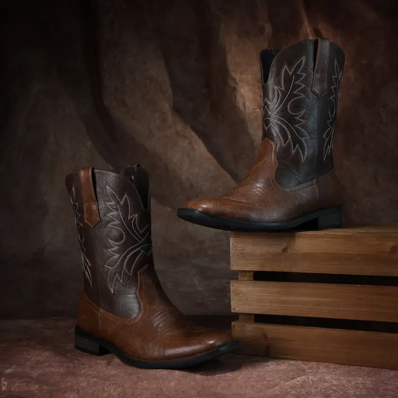 【NewColor】Cowboy Boots For Men