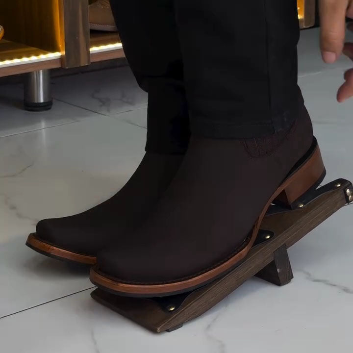 Rancher's Heritage Cowboy Boots-Chocolate