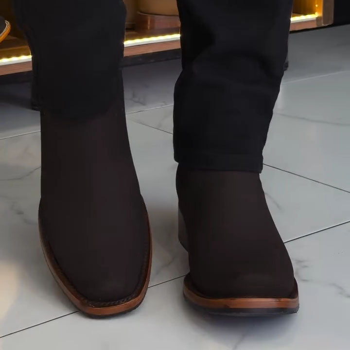 Rancher's Heritage Cowboy Boots-Chocolate