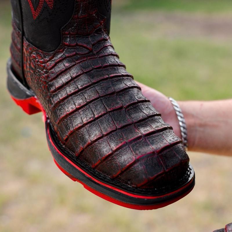 Black Cherry Leather Work Boots – Composite Toe