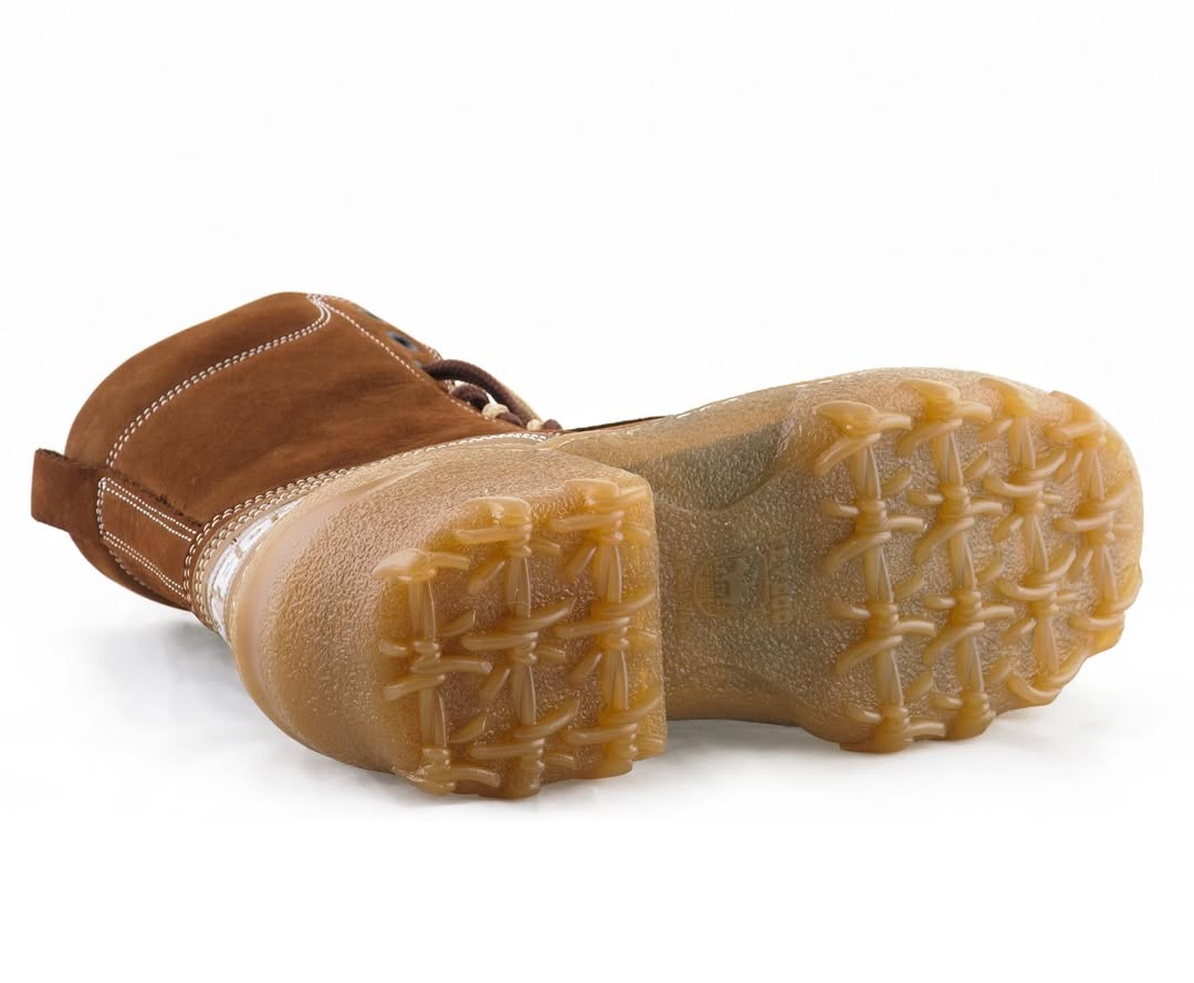 Men's Brown Suede Lace-Up Outdoor Boots