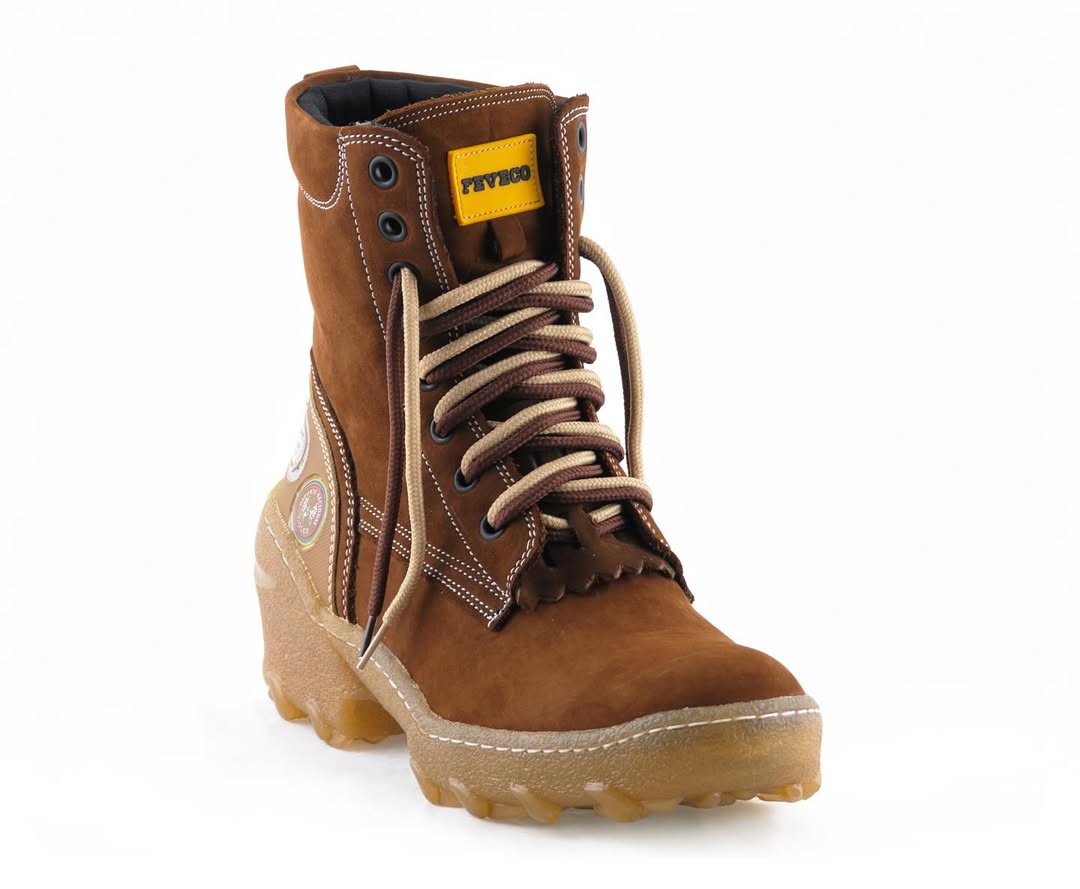 Men's Brown Suede Lace-Up Outdoor Boots