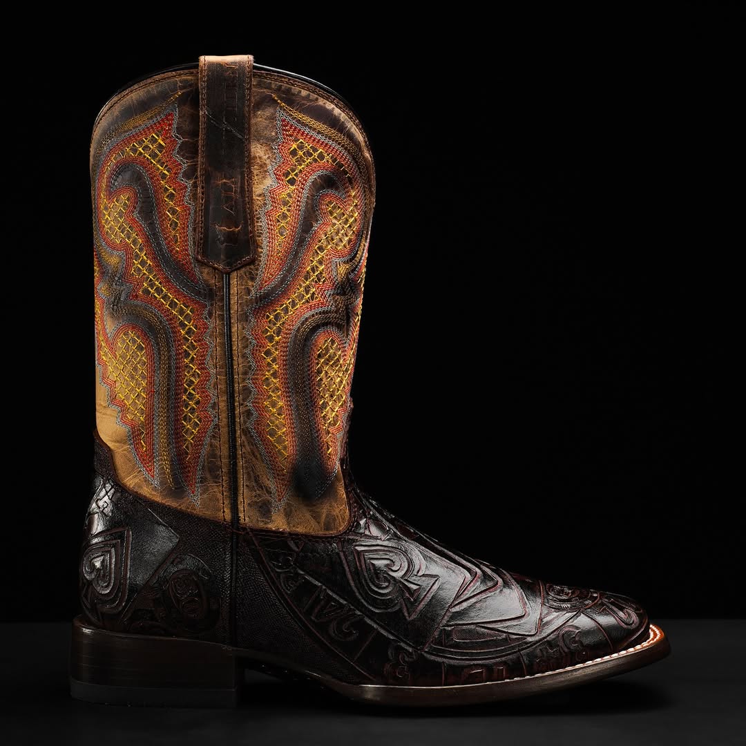 Gambler Cowboy Boots-Chocolate Brown