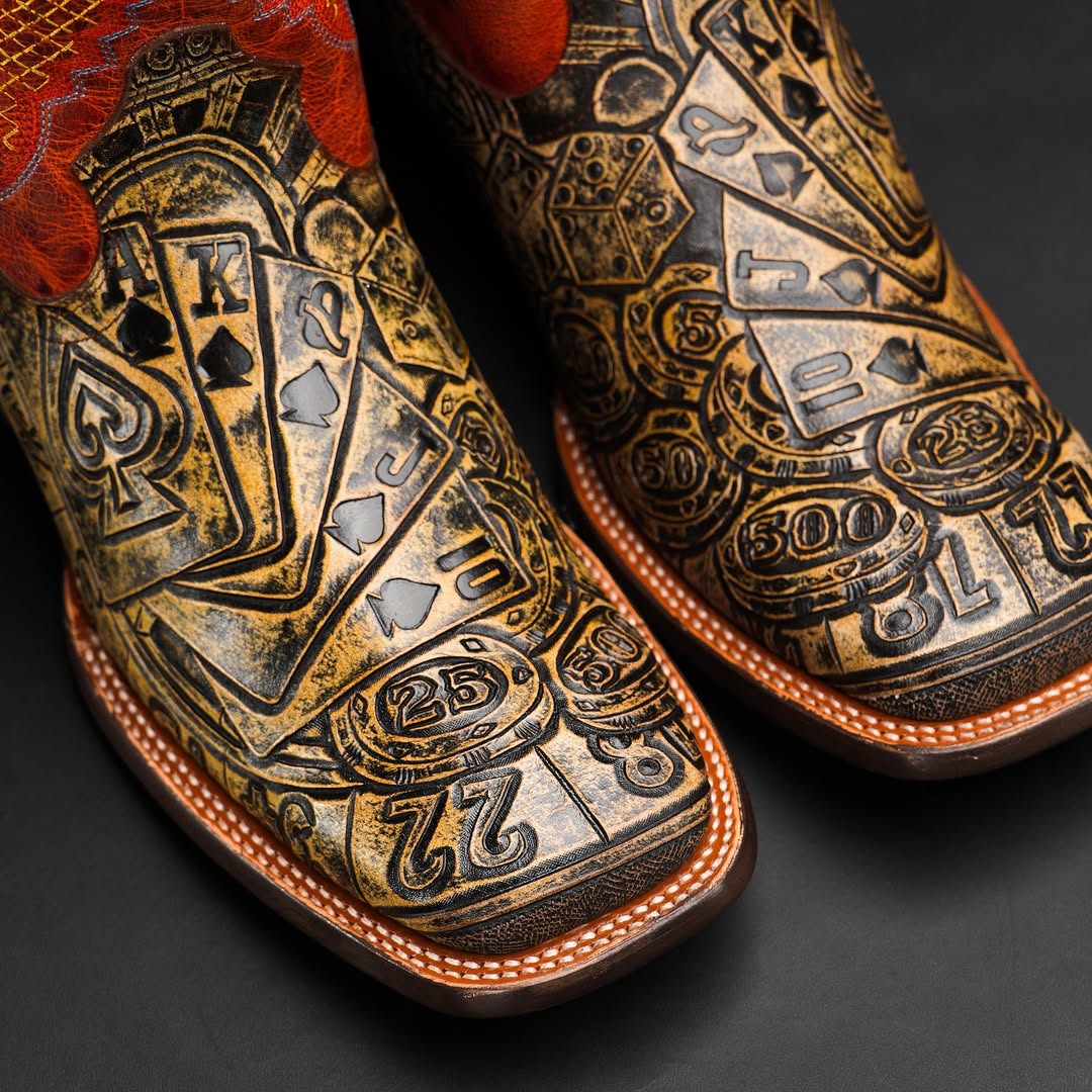 Lucky Gambler Cowboy Boots
